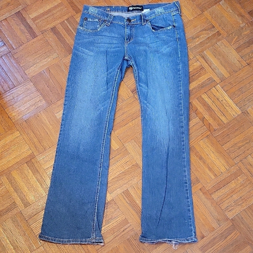 Petrol Cameron Boot Cut Denim Jeans Size 8 Cotton Stetch